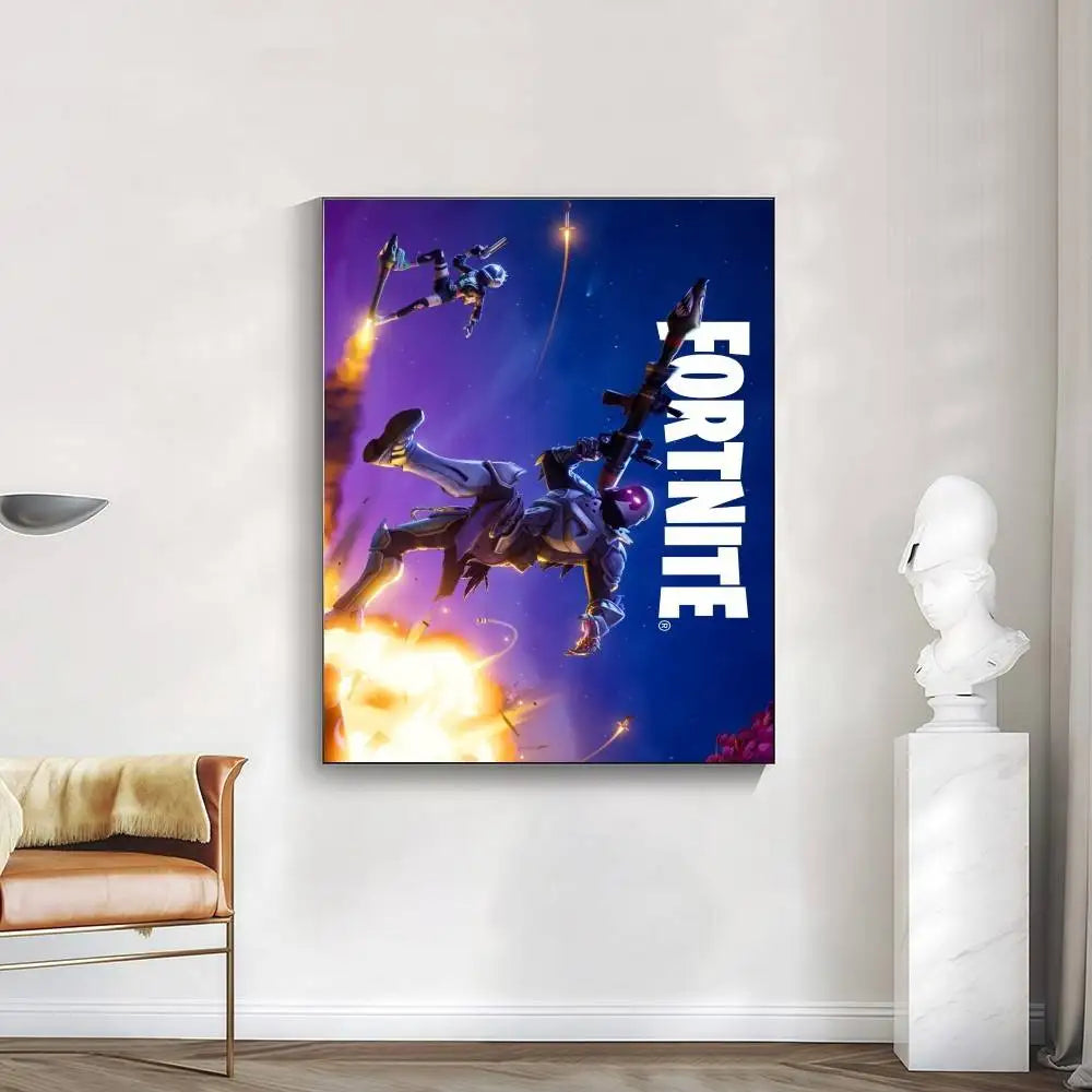 cool F-FORTNITE  high-definition poster sticker, sprucing up home and room walls, available in diverse styles.
