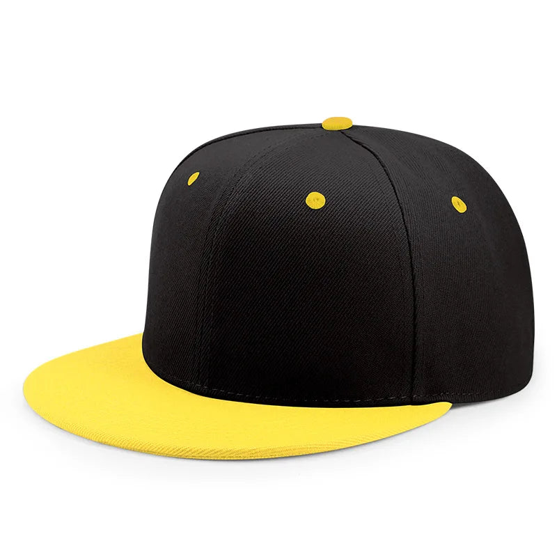Großhandel: 40 Farben, verstellbare Snapback-Kappen mit flachem Schirm, Damen-Mode, Polyester, einfarbige Baseballmützen, Herren, Hip-Hop, unbedruckte Sportmützen