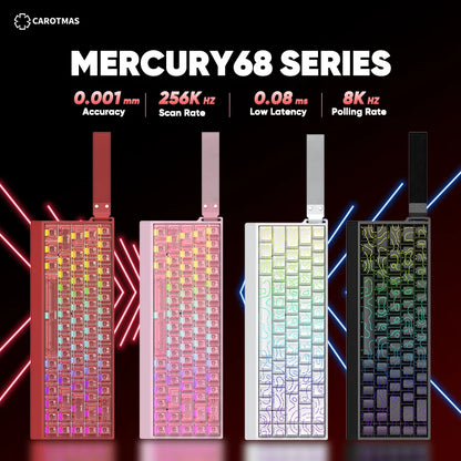 IROK Carotmas Mercury68 Mercury 68 Mercury68 Pro Mercury68 Max RT 0.001mm 8K Teclado mecánico magnético gaming con cable para gamers