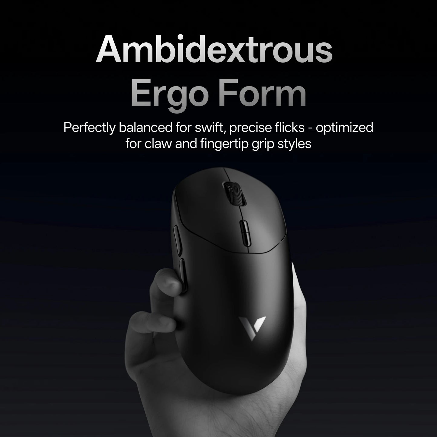 Rapoo VT2 MAX Wireless E-sports Gaming Mouse with 8K Polling Rate Optical Sensor Ergonomic Design 53g Lightweight for PC Laptop