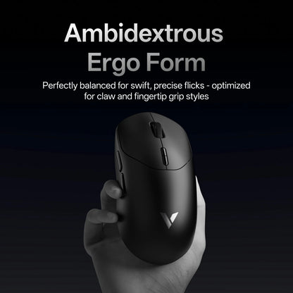 Rapoo VT2 MAX Wireless E-sports Gaming Mouse with 8K Polling Rate Optical Sensor Ergonomic Design 53g Lightweight for PC Laptop