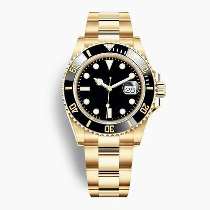 New High Quality Luxury Premium Men's Watch with and Mechanical Winding Strap 904L Stainless Steel Black Blue Waterproof