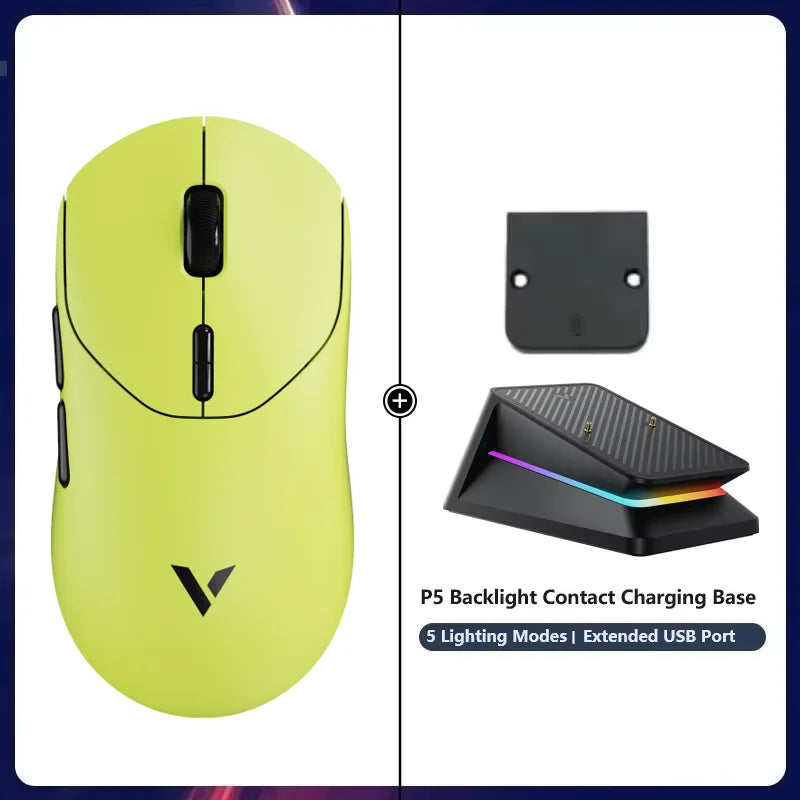 Rapoo VT2 MAX Wireless E-sports Gaming Mouse with 8K Polling Rate Optical Sensor Ergonomic Design 53g Lightweight for PC Laptop