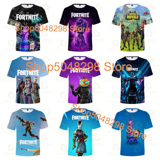 Fortnite muška i ženska dječja odjeća Victory Battle Royale, 3D majica, odjeća za dječake i djevojčice, gornji dijelovi, dječja T-shirt majica, Hero majice za tinejdžere