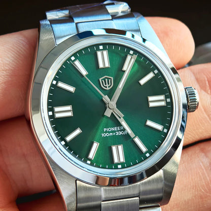 Watchdives WD1016 V3 36Mm VH31 Quartz Watch Man Multicolored K1 Bubble Mirror Sapphire Luminous 100M Waterproof Steel Wristwatch