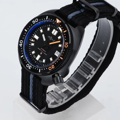 Relógio de Homem Heimdallr 44mm PVD 6105 Diver, Movimento Automático Japonês NH35, Impermeável 200M, Luneta em Cerâmica