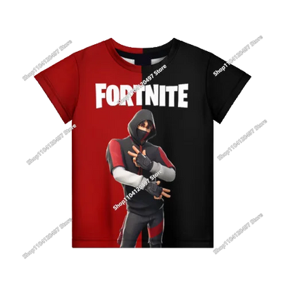 2026 Fortnite T-shirt Boys Summer Anime Game T Shirt Everyone T-Shirt Cute Tee Shirt Basic Battle Gamer Short Sleeve Man Tshirt