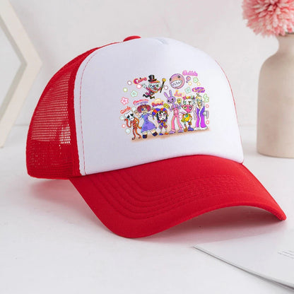 Casquette de baseball « The Amazing Digital Circus » pour adulte, imprimé anime, style athleisure estival pour étudiants, ajustable, chapeau de soleil mignon, cadeau