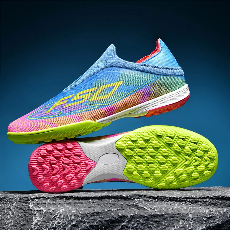 New Men's Football Boots Ultralight Sport Indoor Cleats Soccer Shoes Grass Adult Non-Slip Non Slip Fg Turf Futsal Comfortable