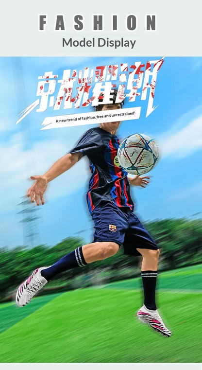 New Men's Football Boots Sport Soccer Shoes Match Unisex Ultralight Cleats Comfortable Non-Slip Outdoor Adult Grass High-quality