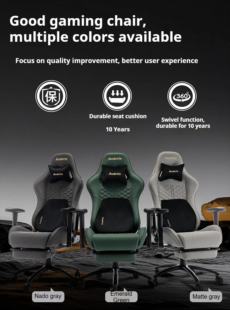 Office Ergonomic Gaming Chairs Desk Gamer Computer Comfortable Chaises Vanity Chair Technology Fabric Sillas Gamer Home Bedroom