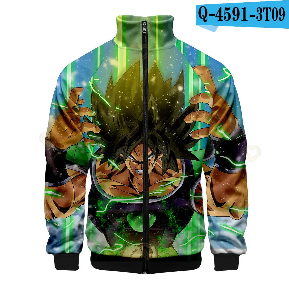Dragon Ball 3D Print Zipper Hoodie Cool Fashion Men/Women/Kids Long Sleeve Hoodies Sweatshirt Casual Cosplay Jacket Clothes