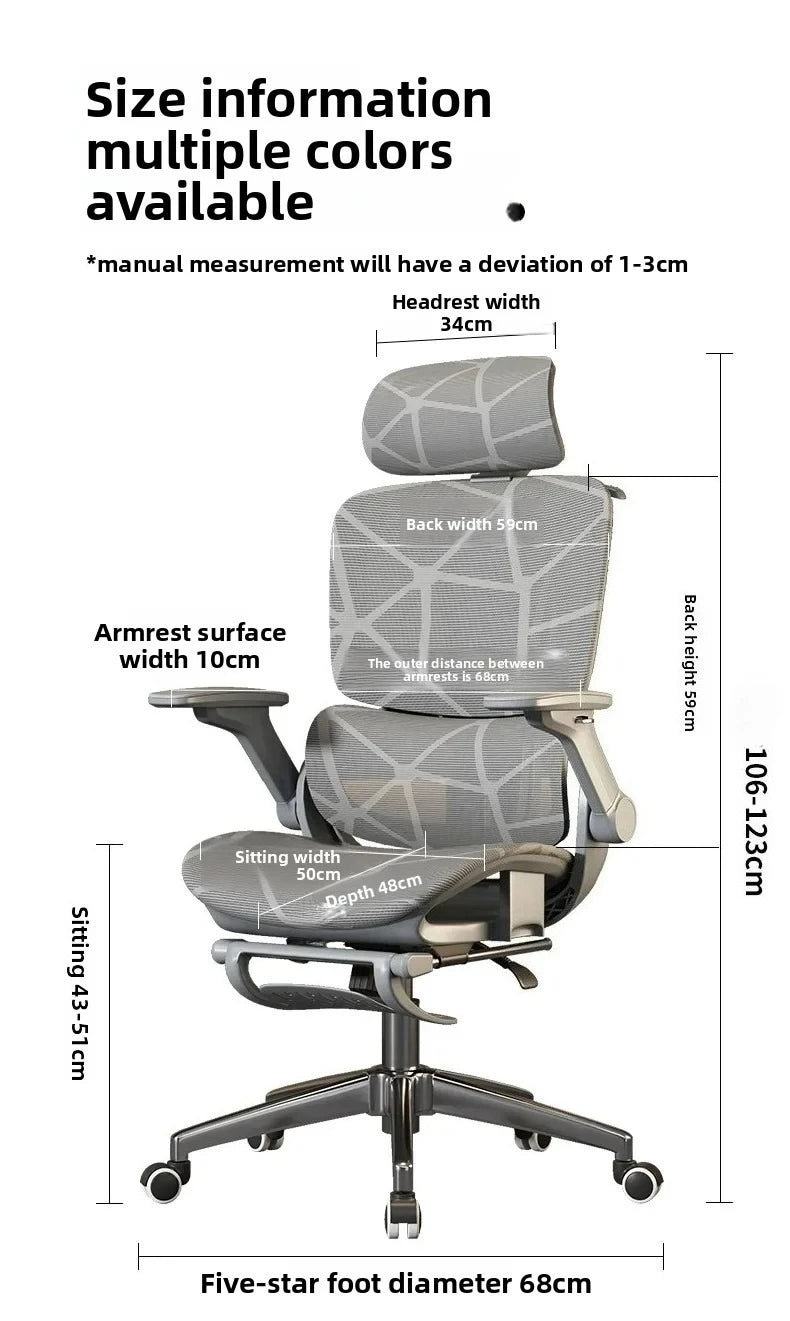 Air Titan Full Mesh Ergonomic Office Gaming Chair with Three Zone Lumbar Support, Ventilated Computer Desk Chair for Students, Work & Gaming