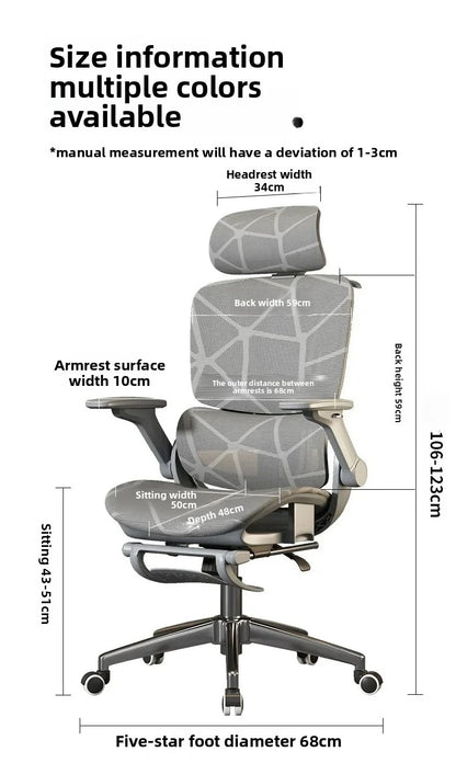Air Titan Full Mesh Ergonomic Office Gaming Chair with Three Zone Lumbar Support, Ventilated Computer Desk Chair for Students, Work & Gaming