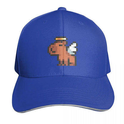 Smol Pixel Capybara - Angel Baseball Cap beach hat Golf Hat luxury woman cap New Hat Girl Men's