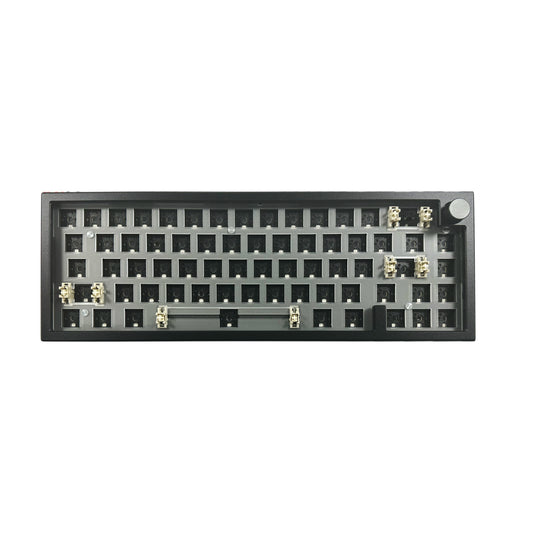 ZUOYA LMK66 3 Mode Mechanical Keyboard Kit Aluminum Wireless Gaming Keyboard 60% Bluetooth 2.4G RGB Hotswap  Gasket Structure