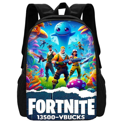New Game Fortnite Child School Backpack with Shoulder Bag and Pencil Bags, School Bags for Boys and Girls, Best Gift