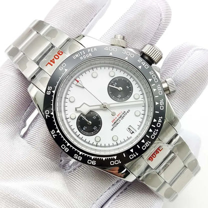 Men's VK64 Sapphire Quartz Stainless Steel Chronograph Casual Sport Waterproof Men's Automatic Watch