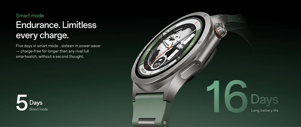 Global version OnePlus Watch 4 Smartwatch 1.5 inches Wear OS by Google Snapdragon W5 up to 16 days Google Wallet Chat with Google Gemini