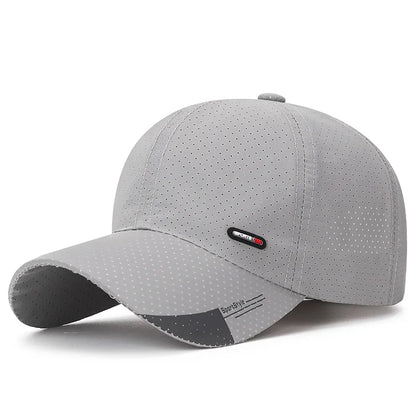 Casquette de baseball ultra-respirante à séchage rapide - Légère et ajustable, avec une visière en bec de canard tendance - Idéale pour les sports de plein air