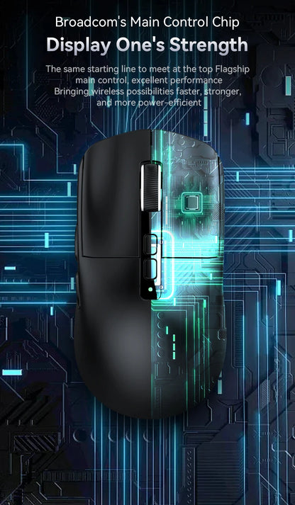 Attack Shark X6 Lightweight Wireless Gaming Mouse with 3 Mode Up to 26K DPI RGB Backlight Charging Base for Laptop Deskbtop