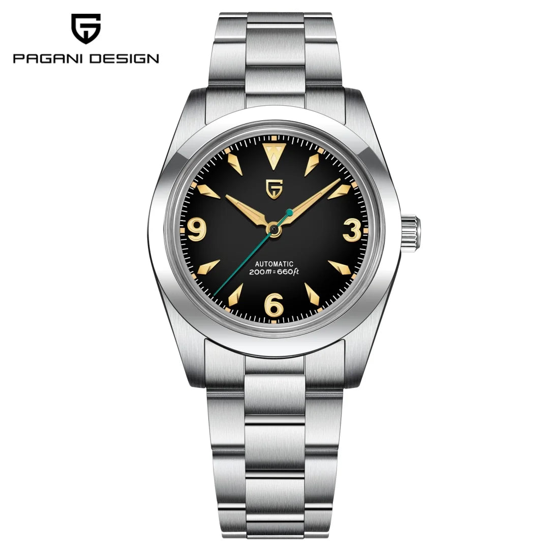 2024 NEW PAGANI DESIGN Sports Men Automatic Mechanical Wriswatch Japan NH35A Stainless Steel Simple 200M Waterproof Montre Homme