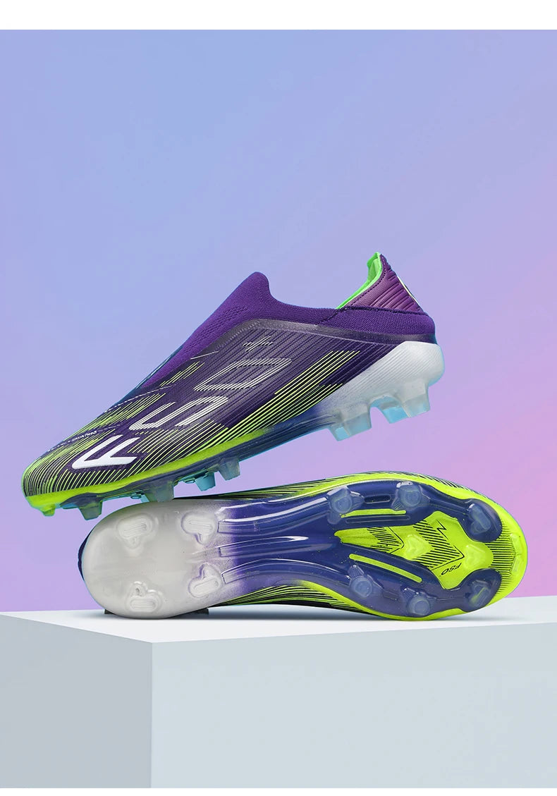 New Men's Football Boots Turf Comfortable Ultralight Soccer Shoes Non Slip Sport Fg Grass Cleats Futsal Indoor Adult Non-Slip