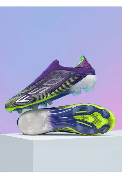 New Men's Football Boots Turf Comfortable Ultralight Soccer Shoes Non Slip Sport Fg Grass Cleats Futsal Indoor Adult Non-Slip