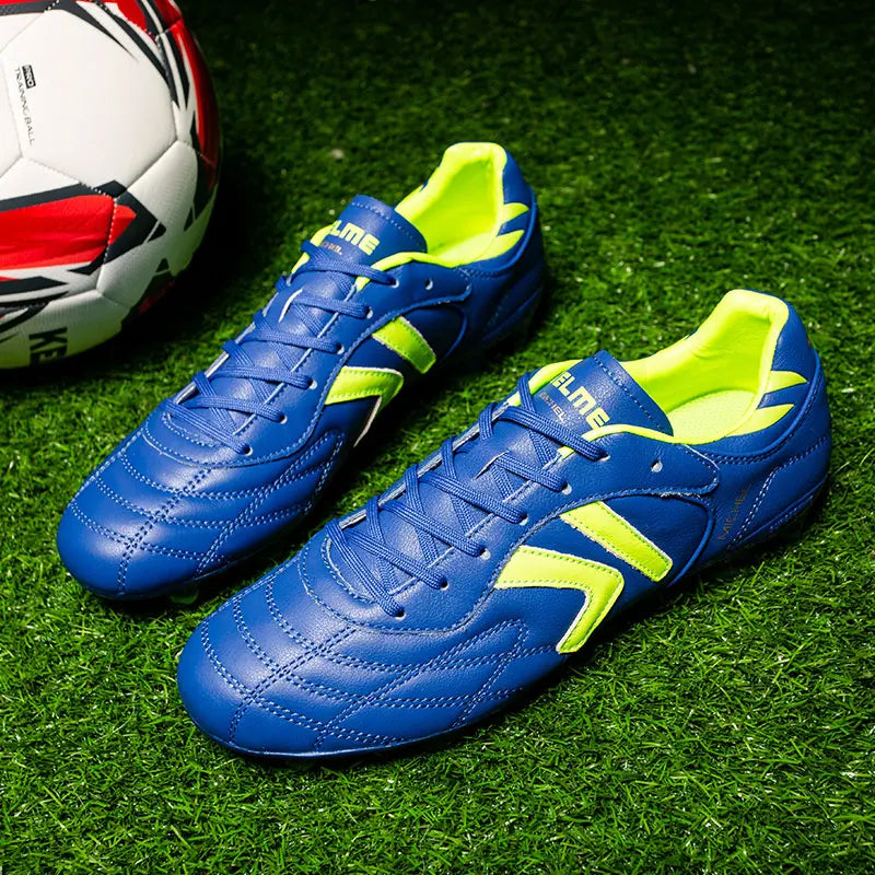 KELME FG jalkapallokengät, alkuperäiset naudan nahasta valmistetut miesten lenkkarit, ammattikäyttöön sopivat, luistamattomat urheilu- ja harjoitusjalkapallokengät ZX80011018