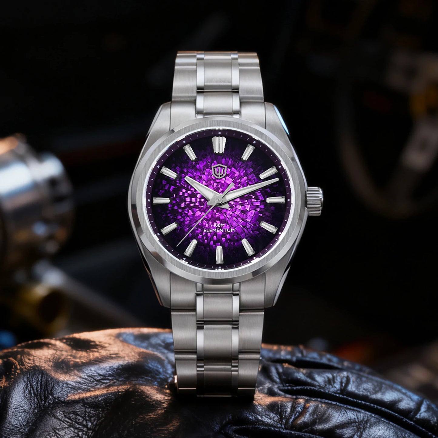 Watchdives WD0003C 38mm Watch VH31 Sweep Seconds Quartz Movement Stainless Steel Watch Elementum Original Design Men Wristwatch