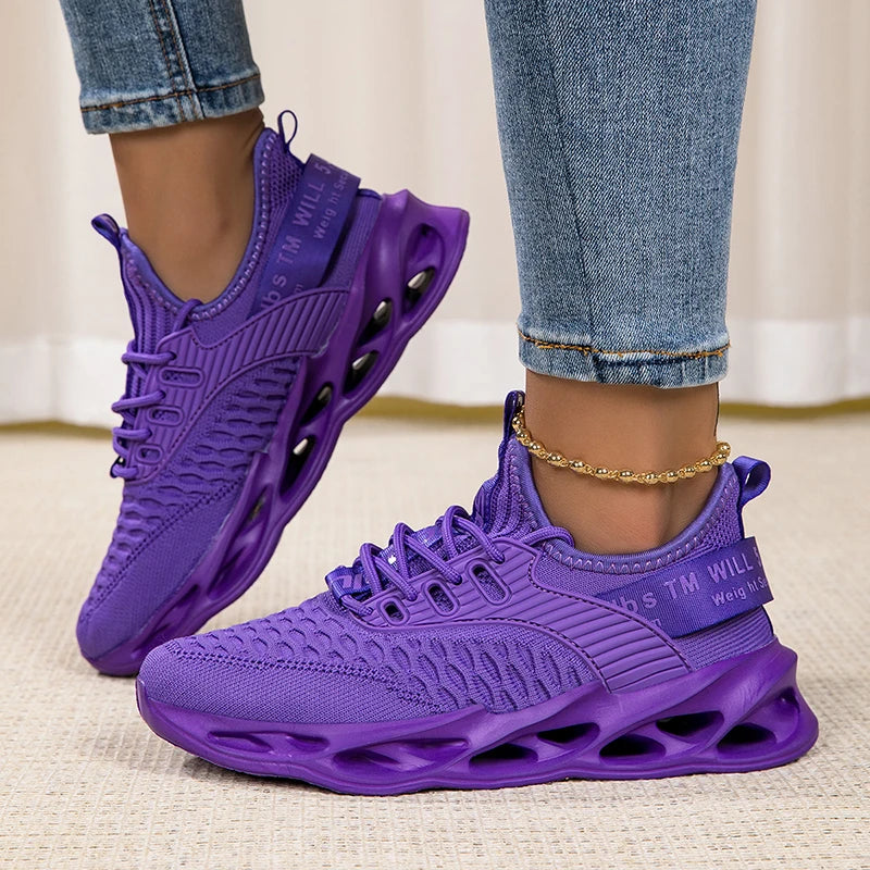 Zapatillas deportivas de moda para mujer, zapatillas con plataforma, zapatos planos de primavera-invierno, zapatillas de running para mujer, tallas grandes, 43