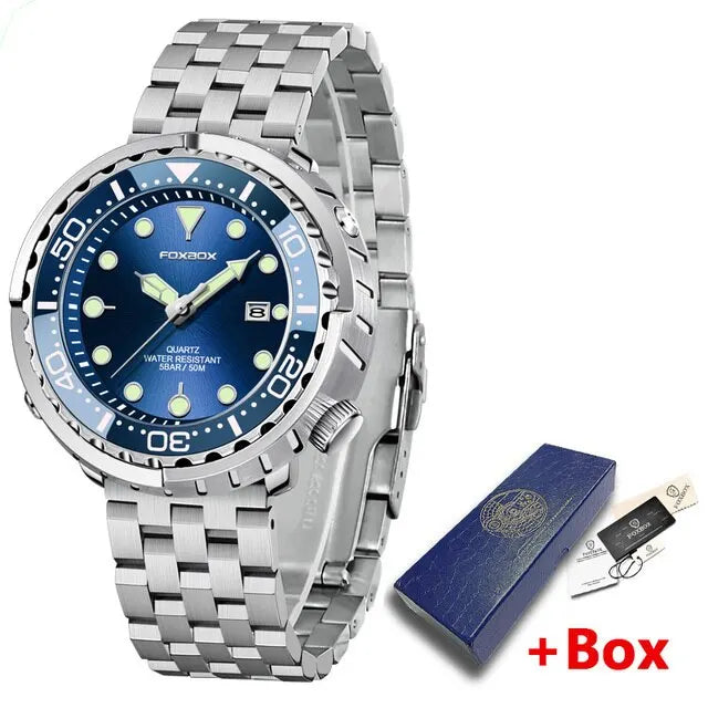 2024 Men Watch Outdoor Sports Quartz Watches Men Waterproof Chronograph Wristwatch Mens Military Clock Man Relogio Masculino