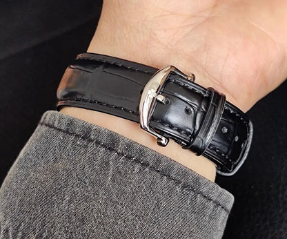 Single needle independent blue needle minimalist fashion personality sapphire mirror waterproof quartz watch for men