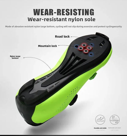 Unisex Road And Mountain Bike Lock Shoes Outdoor Pedal Assisted Bicycle Riding Shoes Cross-Border New Model Sports Entertainment