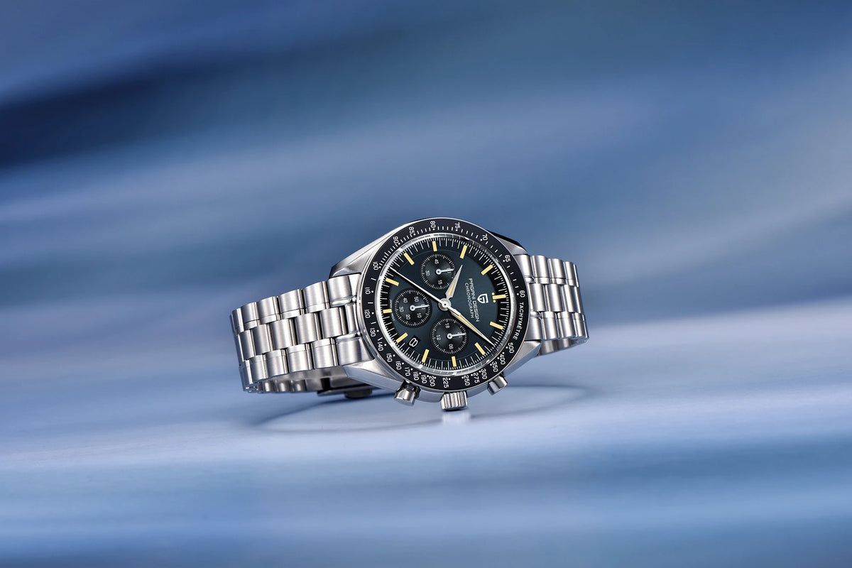 PAGANI DESIGN Nouvelle CK2988 Moon Watches Montre rétro de luxe à quartz pour homme Verre saphir Chronographe de vitesse Montre-bracelet pour homme