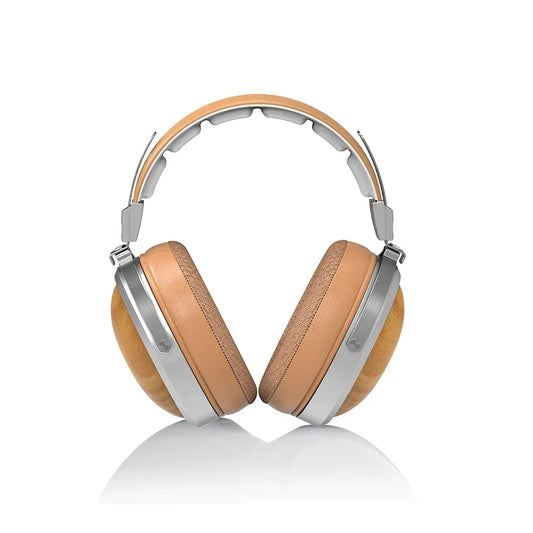 FiiO FT1 Professional Wired HiFi Monitor Headphones – North American Walnut Over-Ear Dynamic Stereo Headset with Leather & Metal Build