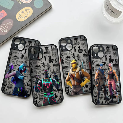 Hot Game F-Fortnites Phone Case For Oppo A6 A5 A5x A59 A98 A38 A58 A78 A76 A57 A17 A55 A94 A74 A54 A16K A16 Pro 5G Matte Cover