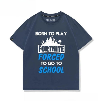 New Fortnite short-sleeved creative high-value cartoon cartoon cool printed men's and women's breathable sweat-absorbent T-shirt