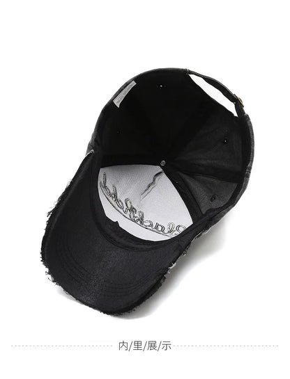 Casquette de baseball vintage « Letter Bull » délavée avec broderie, casquette de soleil rétro pour hommes et femmes, casquette à visière décontractée style hip-hop