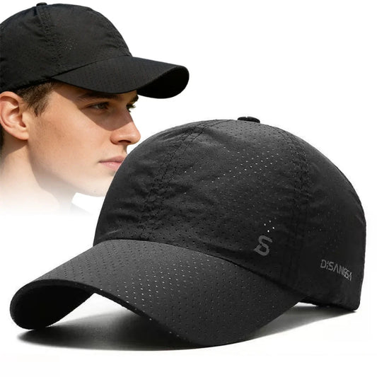 Solid Running Cap Thin Quick Drying Breathable Duck Tongue Outdoor Men's woman Sun Summer Fishing Avisor Baseball Cap