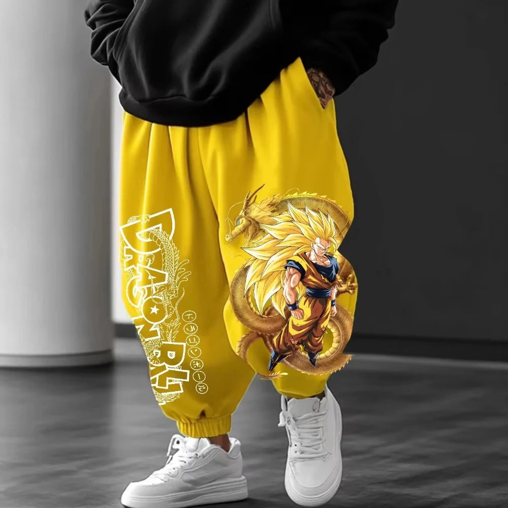 Dragon Ball Men's Pants Sportswear Broly Spring Autumn and Winter Japan Anime Jogger Pants Y2k Harajuku Fashion Cotton Trousers