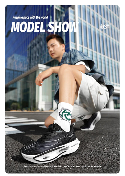 Running Shoes Carbon Board Speciality Marathon Men Sports Breathable Lightweight Women's Comfortable Athletic Nonskid Sneakers