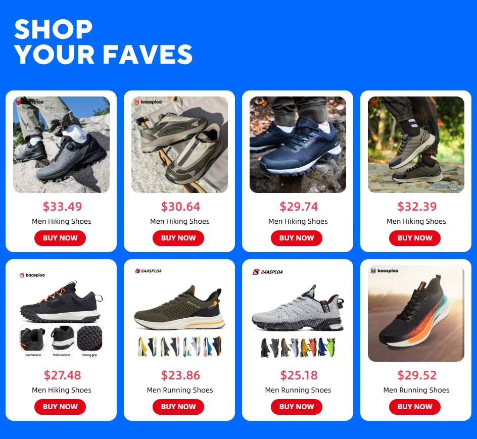 Baasploa Leichte Laufschuhe für Herren – Bequeme Designer-Mesh-Freizeitsneaker für Herren mit Schnürung – Outdoor-Sport- und Tennisschuhe für Herren