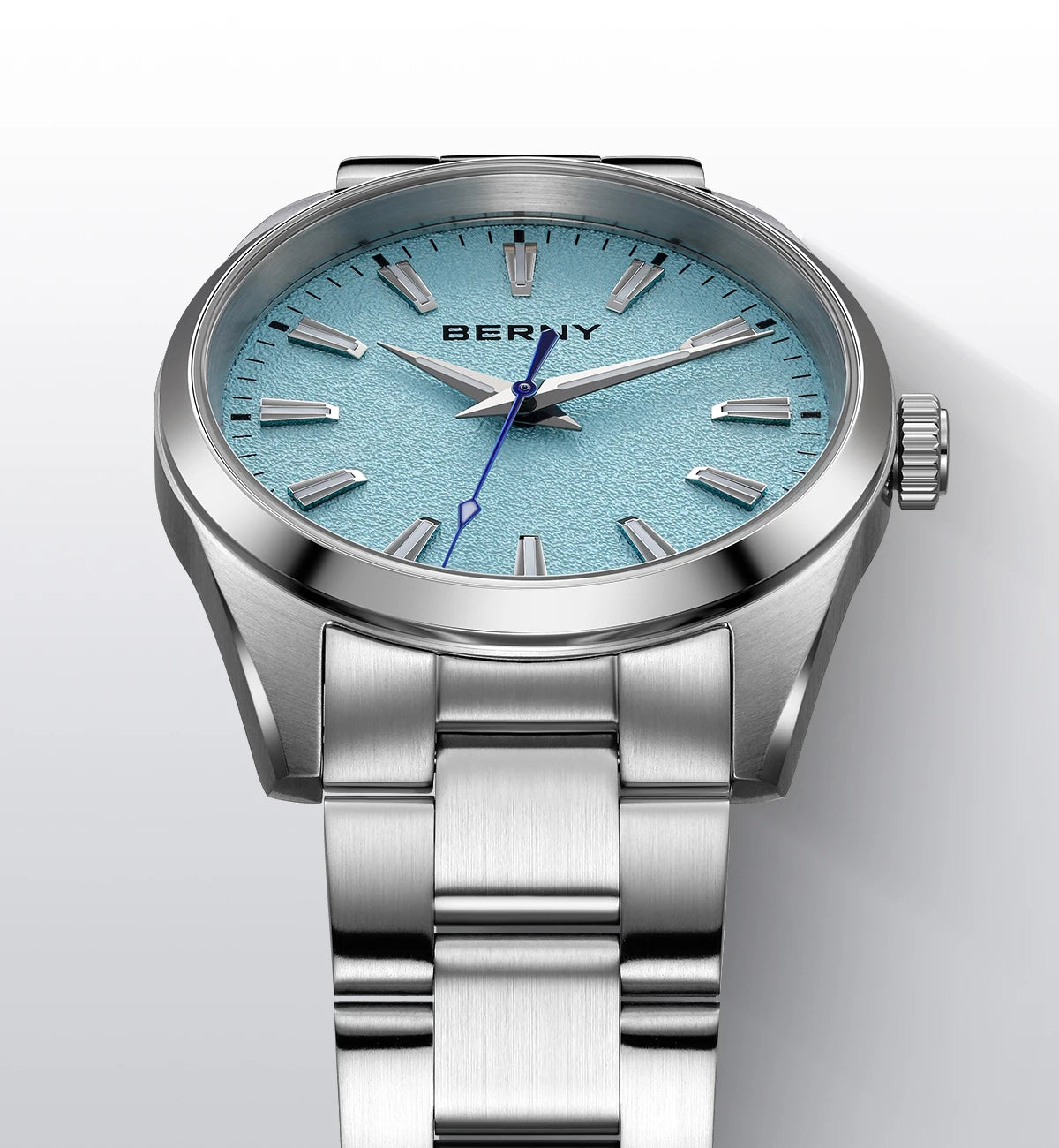 BERNY Men's Watch Luminous AR Sapphire 10ATM Classic  Dress Business Quart Watches for Men Fashion Casual Wristwatch