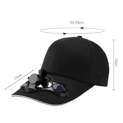 Solar Fan Cap UV Protection Hat Light Mesh Baseball Cap Cooling Fan For Fishing Golf Travel Sports Summer Item Sun Visor Hat