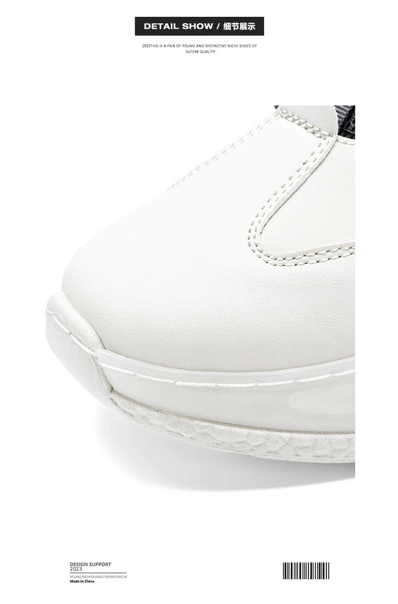 Men's Sneakers with Rotating Buckle Comfortable Non-Slip Lace-Up Durable Shoes for Outdoor Activities