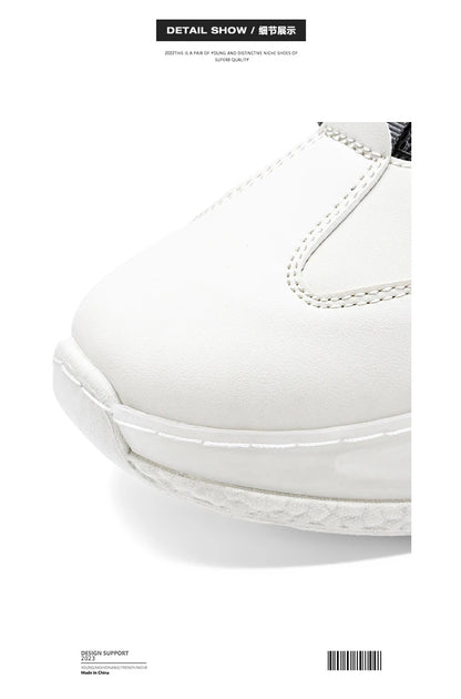 Men's Sneakers with Rotating Buckle Comfortable Non-Slip Lace-Up Durable Shoes for Outdoor Activities
