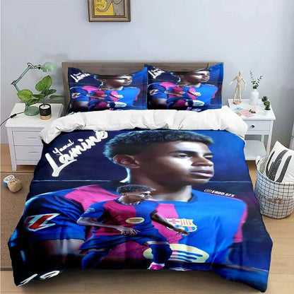 Spain Football Cenozoic Star L-Lamine Y-Yamal Bedding Sets Duvet Cover Pillowcase Single Twin Full Queen King Size for Kids Teen