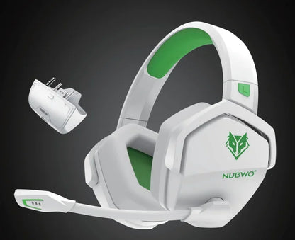 NUBWO G06 Dual Wireless Headsets Gamer with Microphone for PS5, PS4, PC, Mobile, Switch, 2.4GHz Bluetooth 5.3 Gaming Headphones