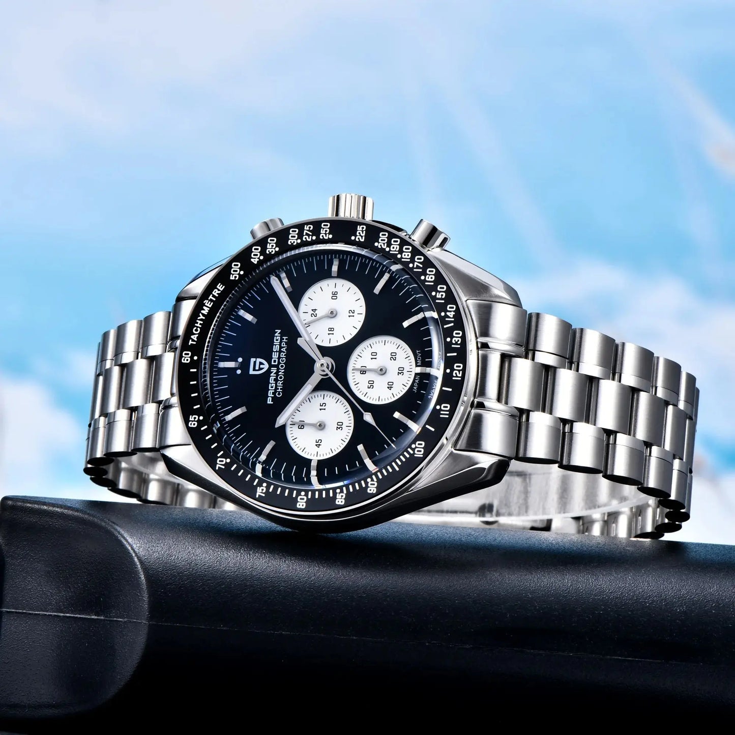 PAGANI DESIGN 2026 New Mens Watches Panda Moon Watch Luxury Quartz Watch For Men Automatic Date Sport Chronograph Wristwatch Men